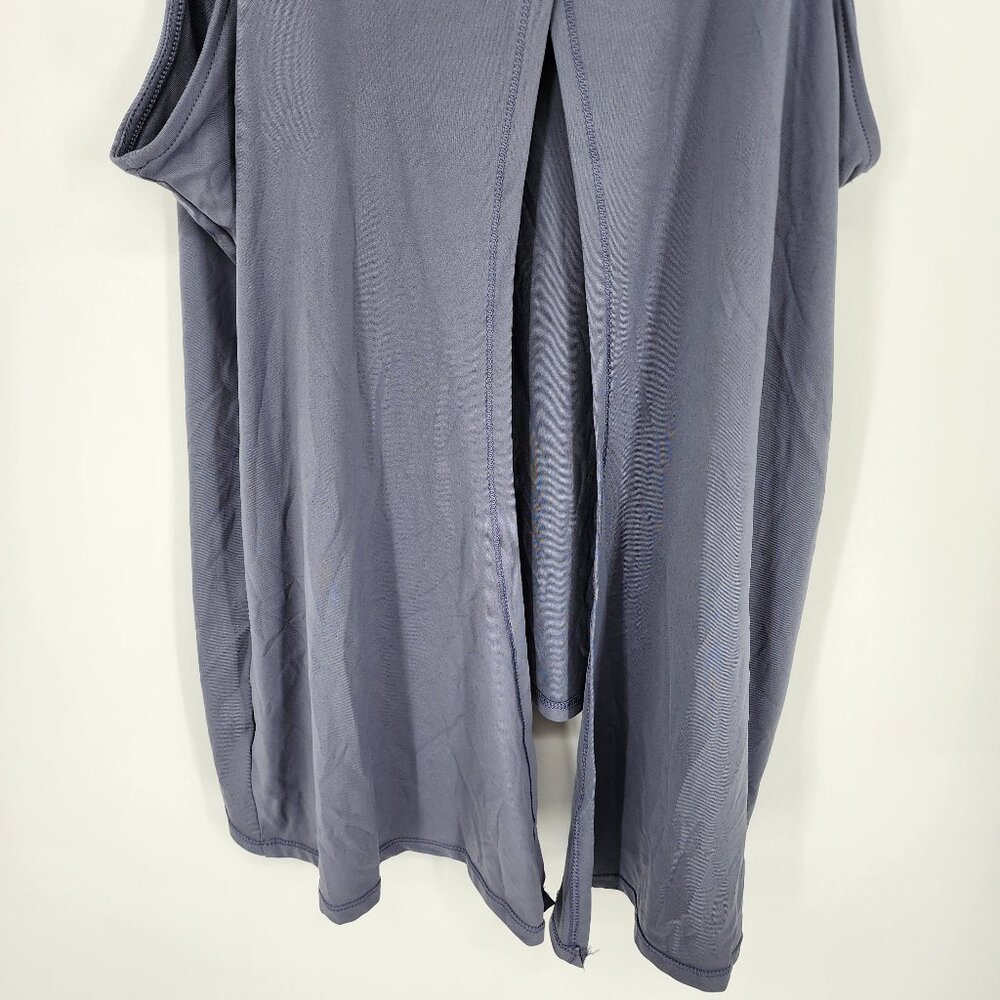3/$25 155. Yogalicious Tank Top M Sleeveless Workout Gray Racerback Open Back - Picture 10 of 11